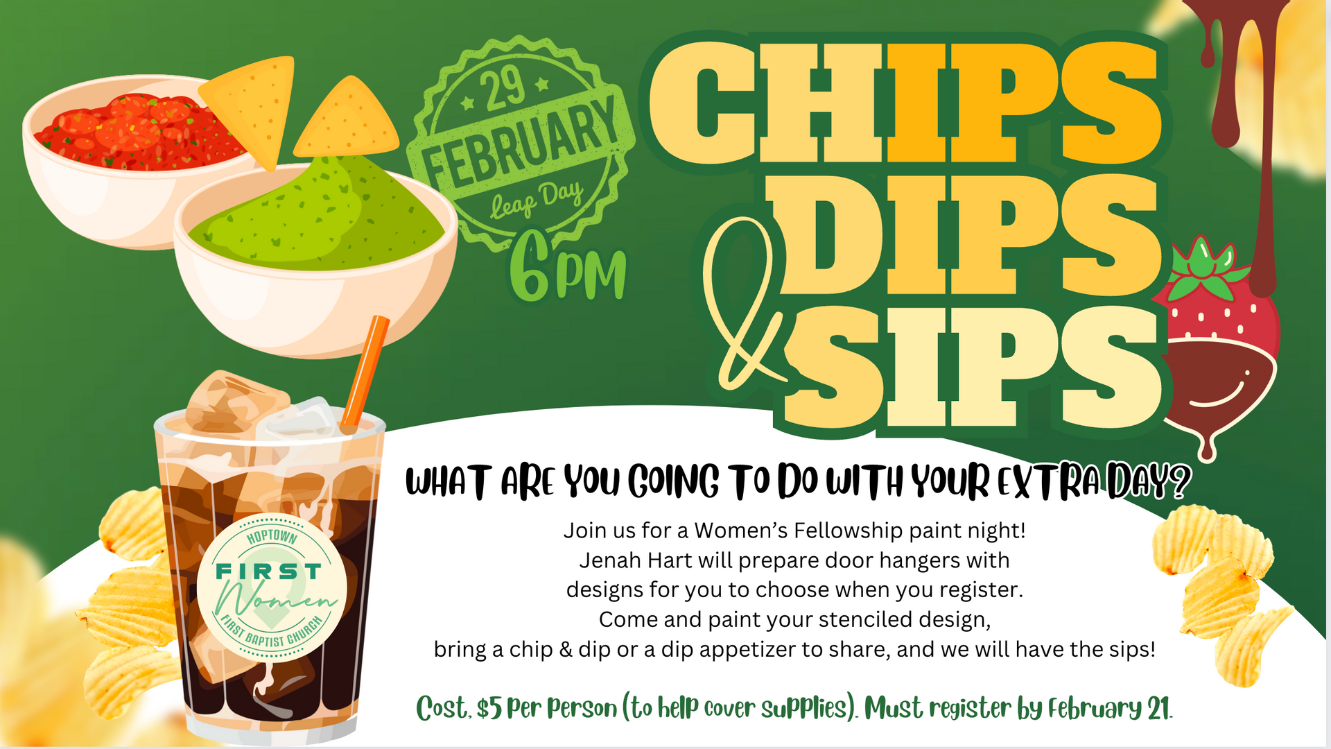 First Women's Chips, Dips & Sips so much fun!
