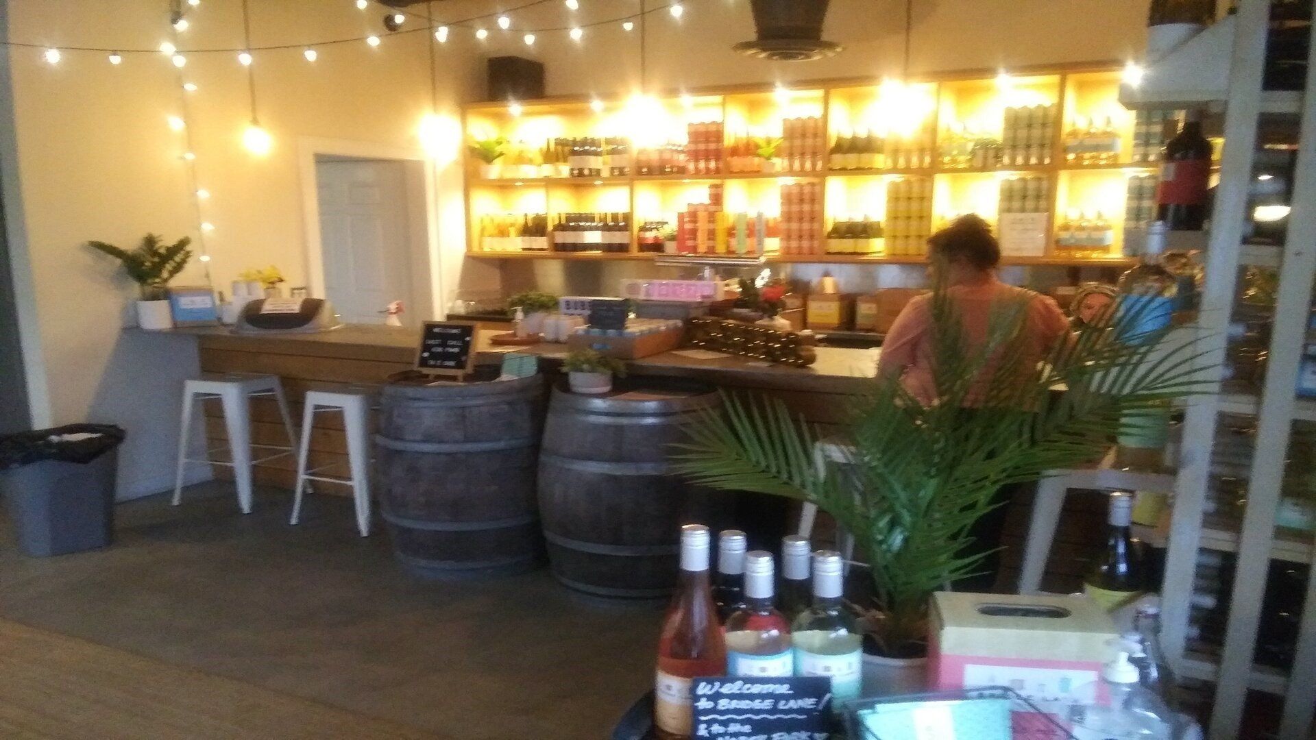 Long Island wine tasting tours at Bridge Lane Tasting Room Inside Bar