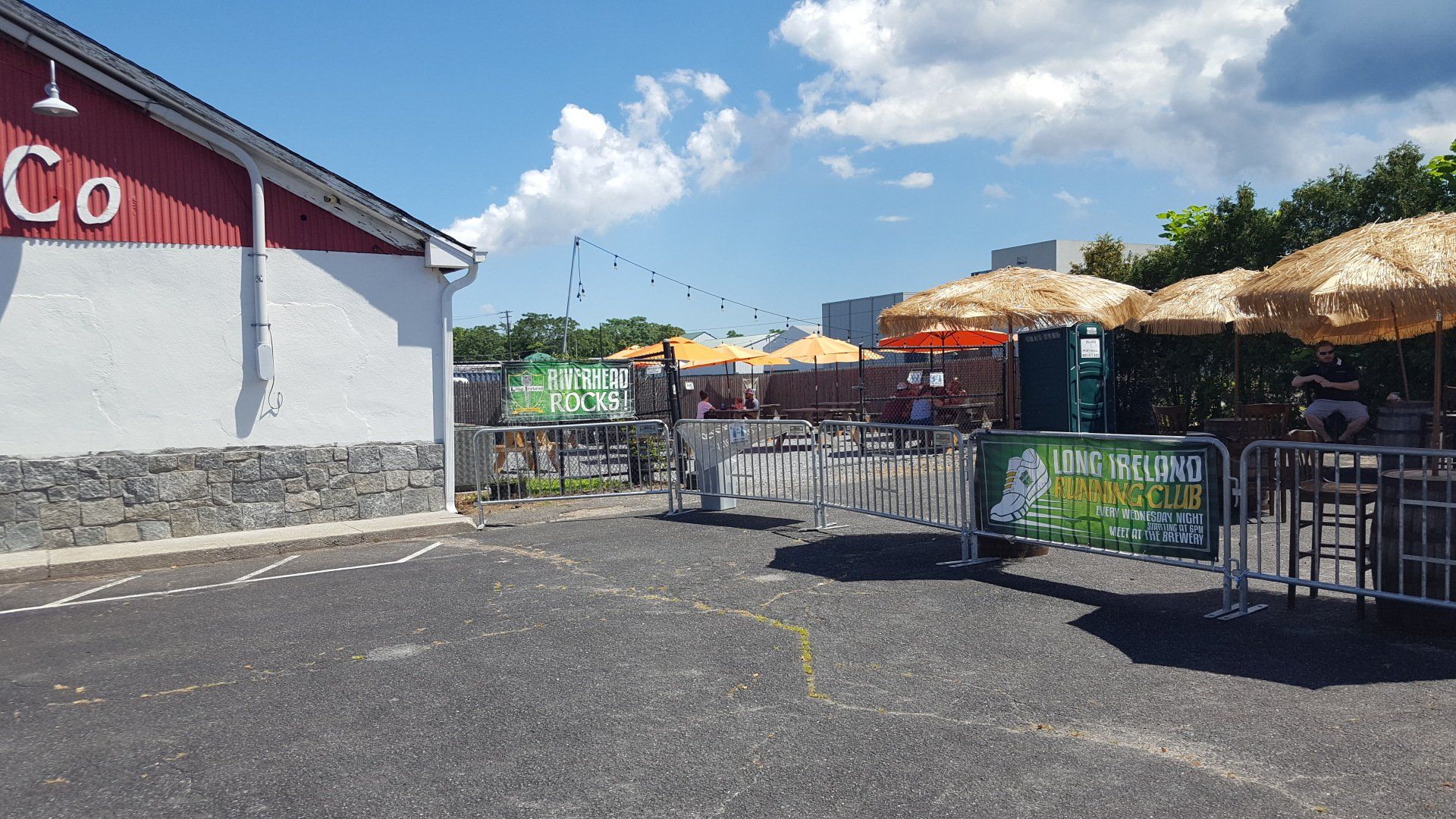 Long Ireland Brewery Yard in Old Town Riverhead, within walking distance of other smaller Breweries