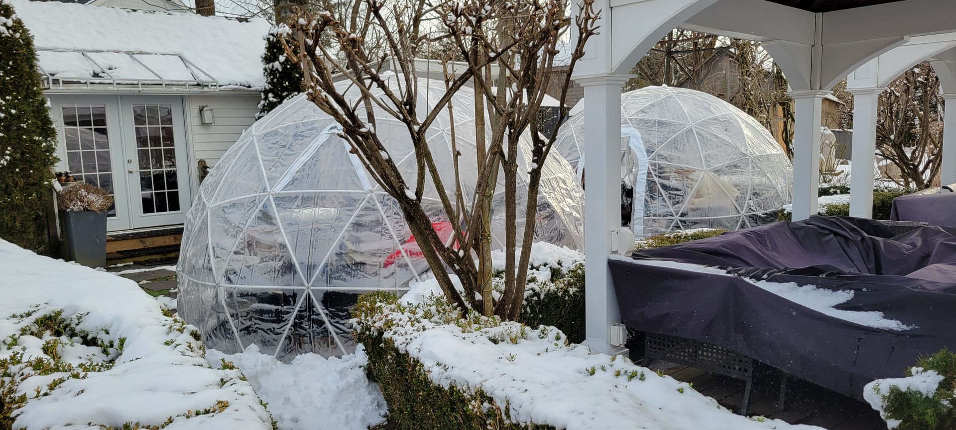 Mattebella Vineyard Front View Gazebos and Igloos - Experience the Unique 