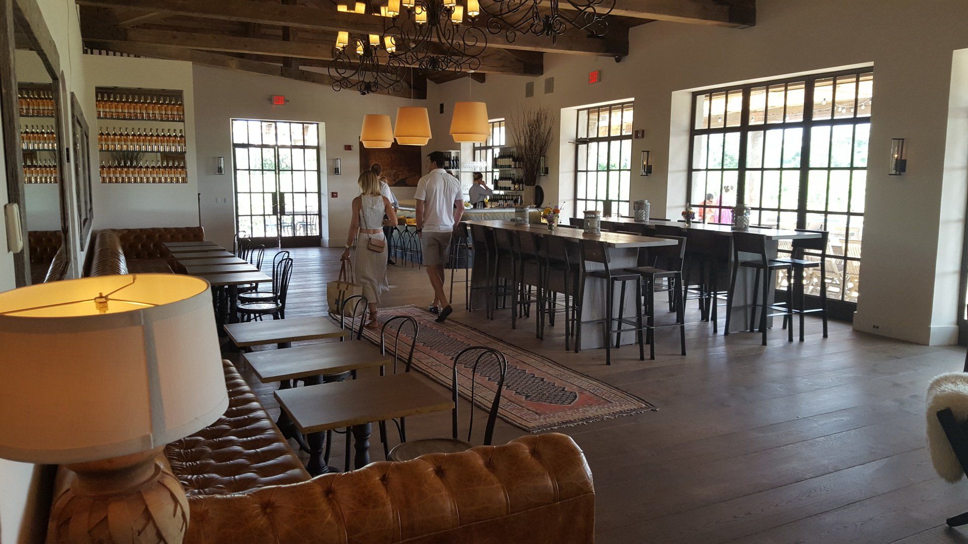 wolffer estate Tasting house Inside