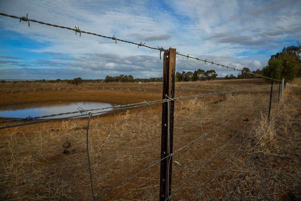 Fence on rural property — Environmental Surveyor Dubbo, NSW