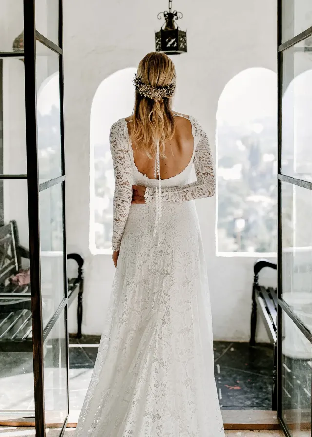 white christmas dresses The Green Collection by Sabina Motasem is a Minimalist Vegan Bride's D