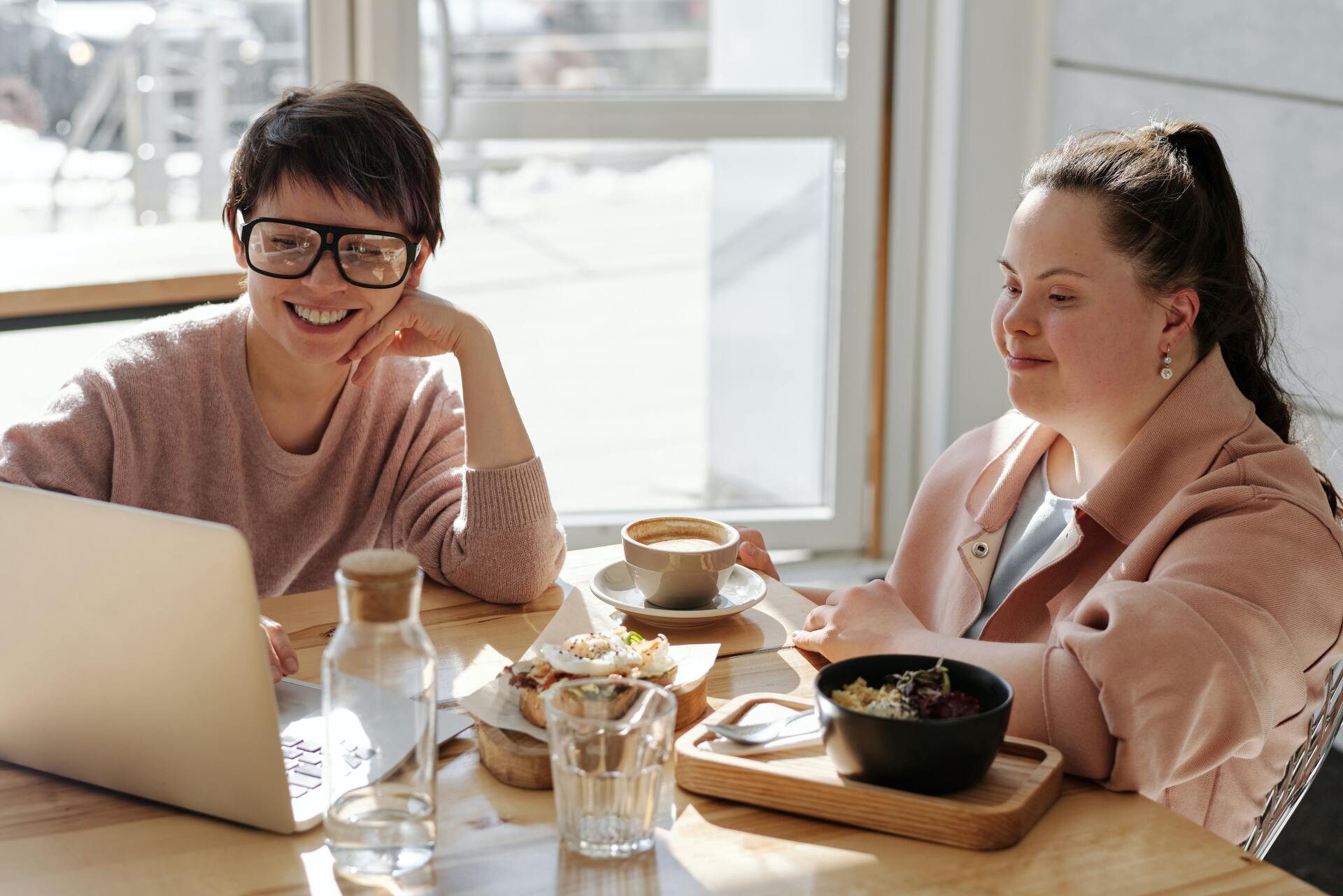 people at table