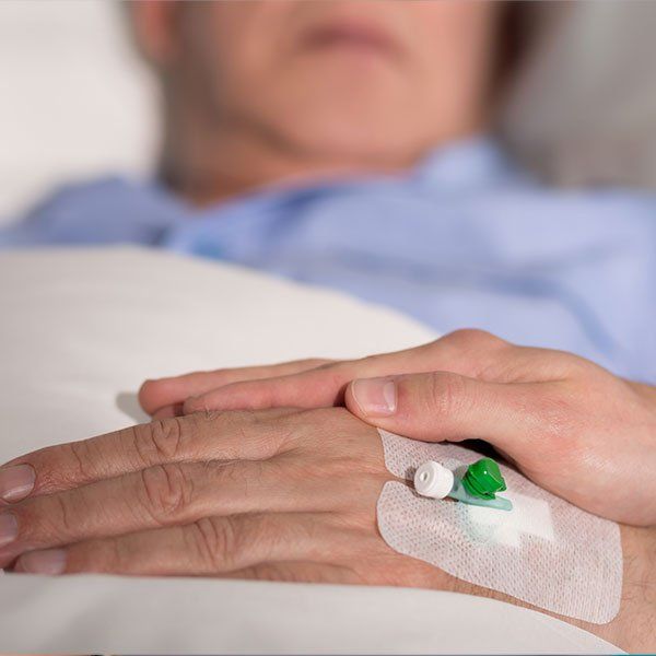 Elder Person's Hand with Venflon | New York, NY | Coney Island Home Care
