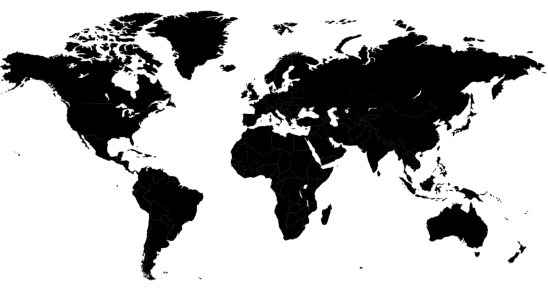 geographical map of the world