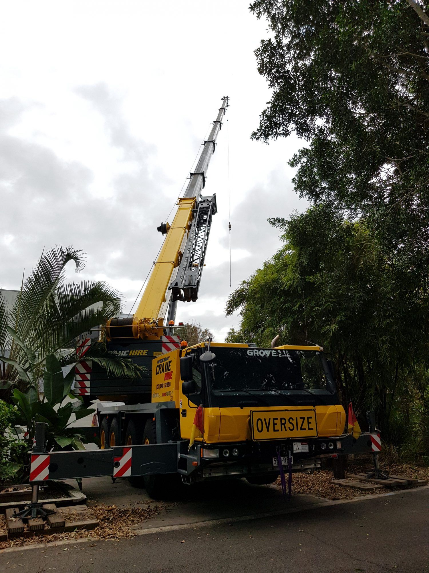 80t Grove All Terrain Cranes High Lift — Pialba, QLD — Wide Bay Crane Hire