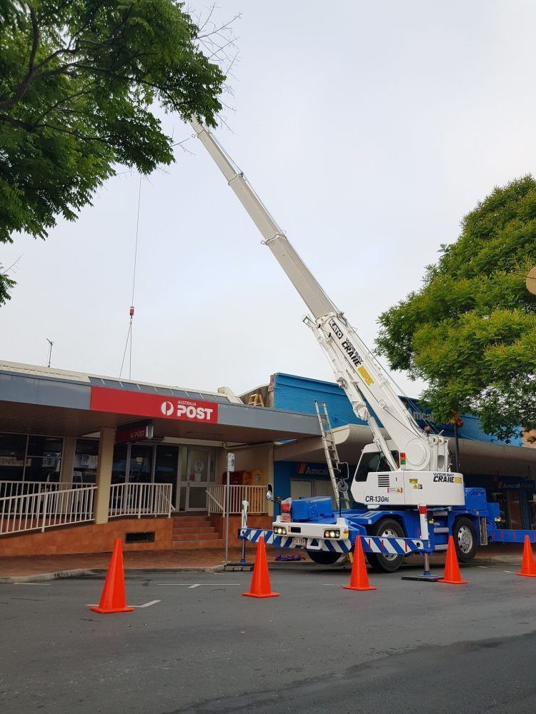 13 Tonne City Crane on Road — Pialba, QLD — Wide Bay Crane Hire