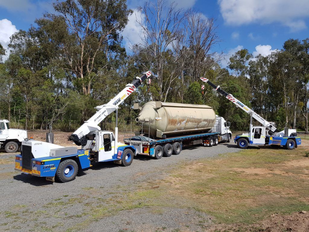 Two 20 Tonne Franna Mobile Cranes — Pialba, QLD — Wide Bay Crane Hire