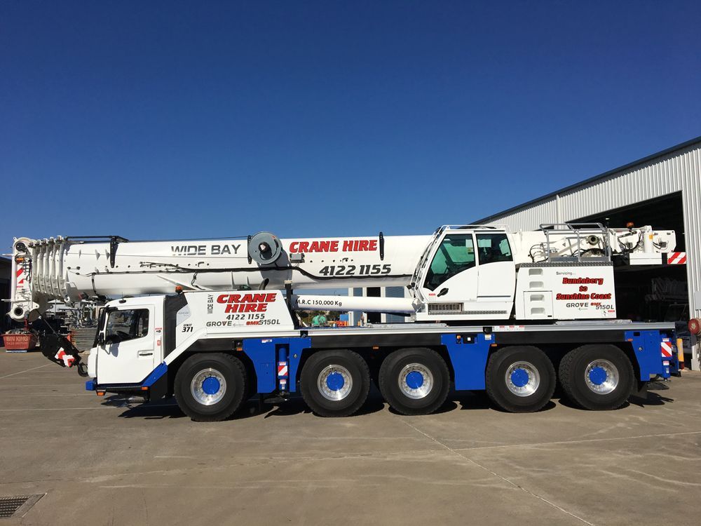 150 Tonne Grove All Terrain Crane — Pialba, QLD — Wide Bay Crane Hire