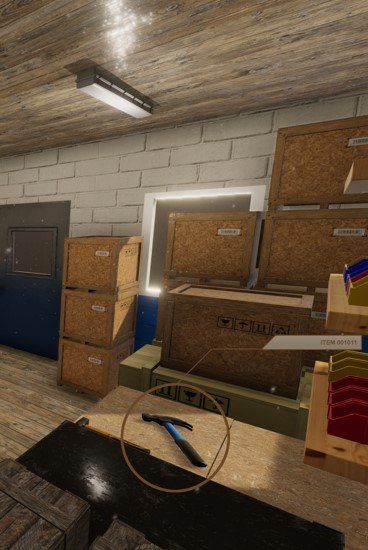 Recreated crime scene