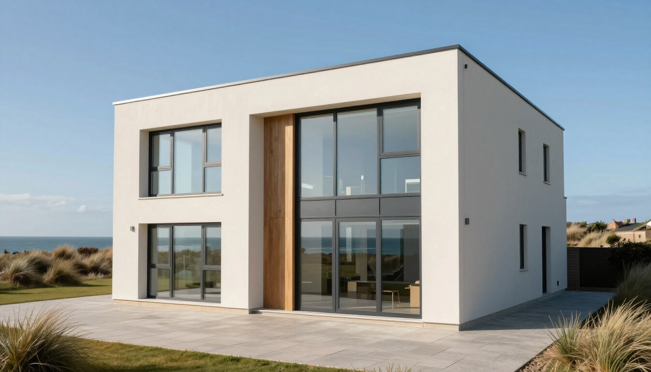 Sparkling clean modern windows