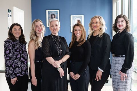 Photo of the Lowcountry Wellness Center. From left to right is Kaitlin Vachon, Stella Shifrin-Tatesure, Penni Vachon, Allison Kinghorn, Ashlee Comer, and Shelby Perkins