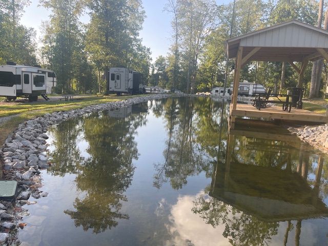 Red Coach Resort Camp B Koi pond site B 11