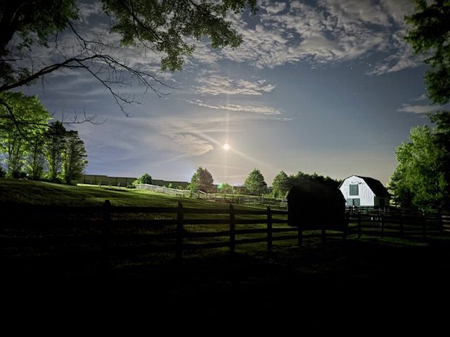 Evening at the Red Coach Equestrian Farm 