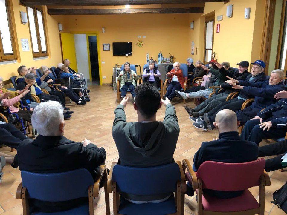 sala comune della residenza per anziani