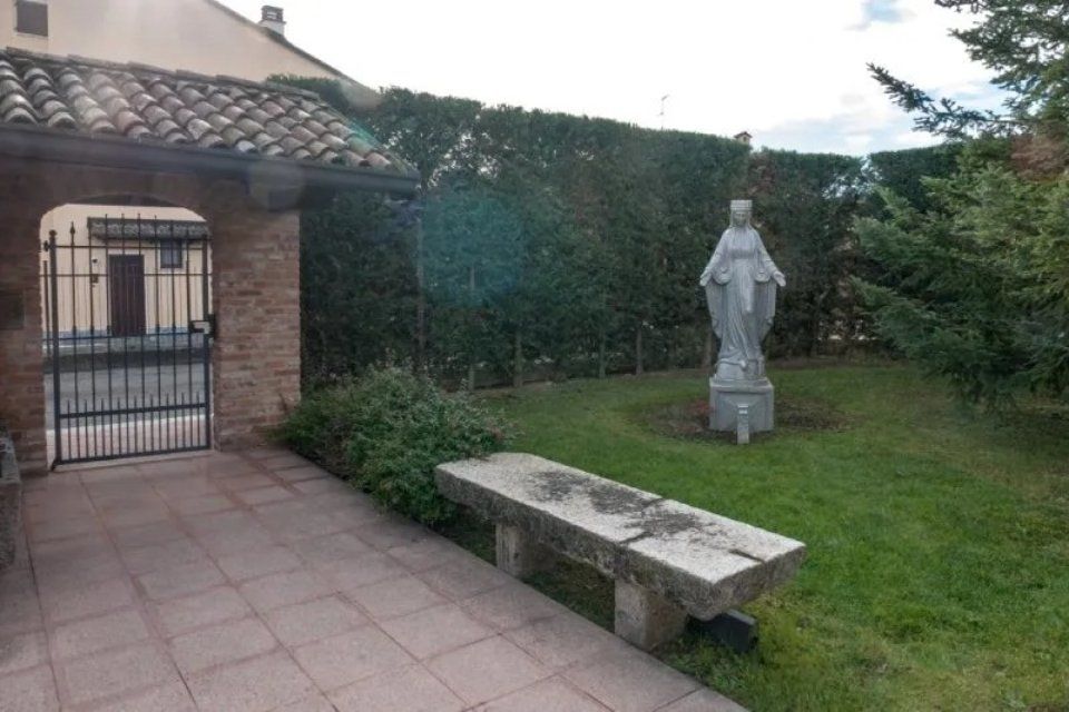 area verde della casa di riposo