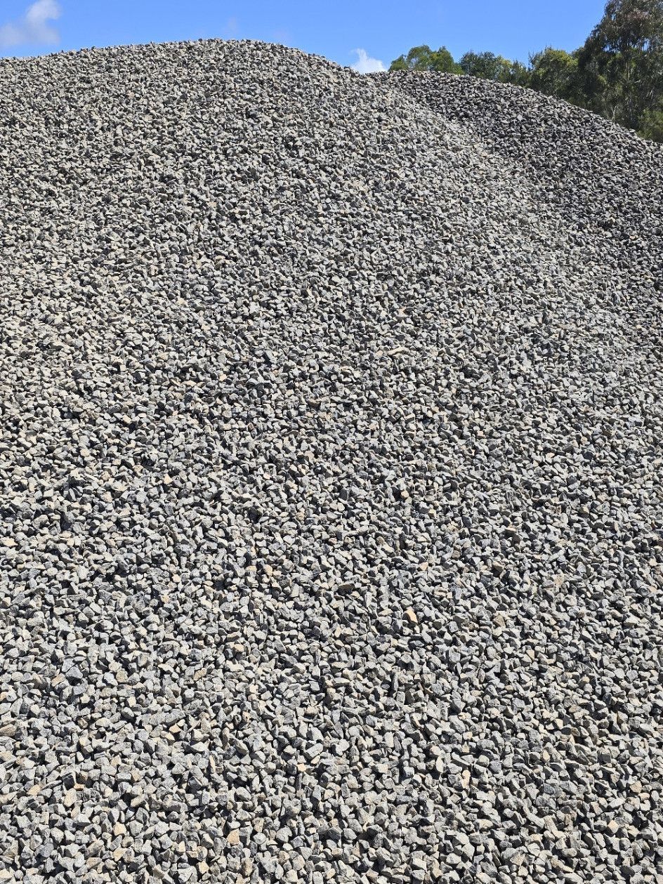 Pile of Gray Gravel with Sand Piles — Coastal Sand Soil & Mulch in Craignish, QLD