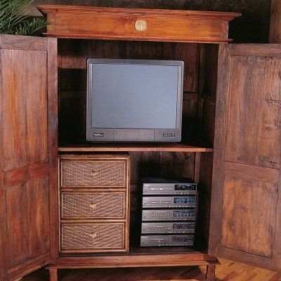 Three Drawer Rattan Dresser Insert