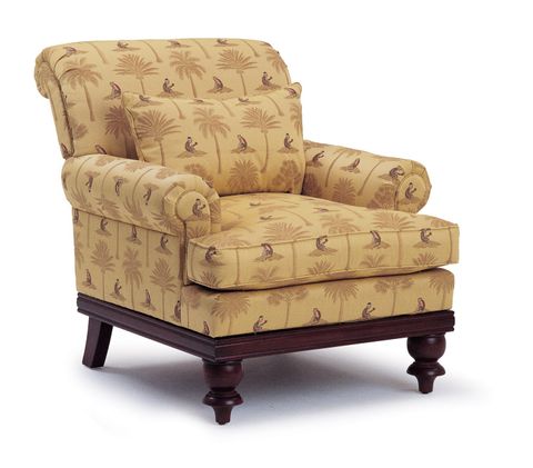 Upholstered Cricket Club Chair