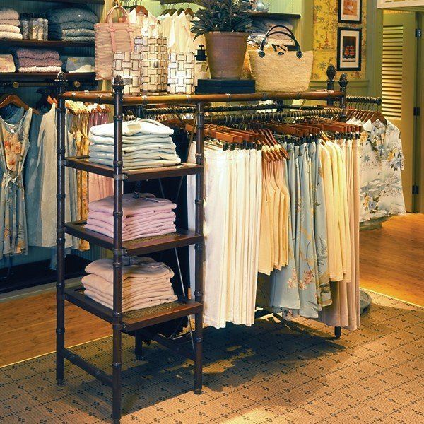 DUAL HANG/FOLD Clothing Display for golf pro shop by Bauer International