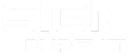 Sign Pursuit Limited trnasparent white logo
