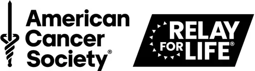 American Cancer Society logo next to a Relay For Life logo.