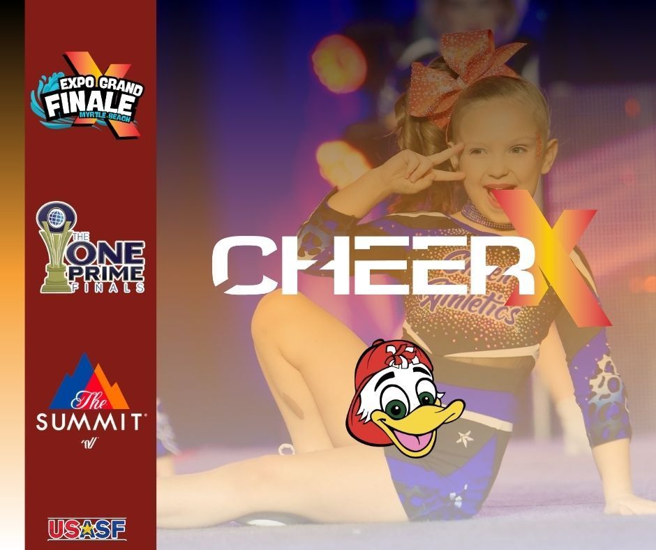 Cheer x is sponsored by us sf and summit