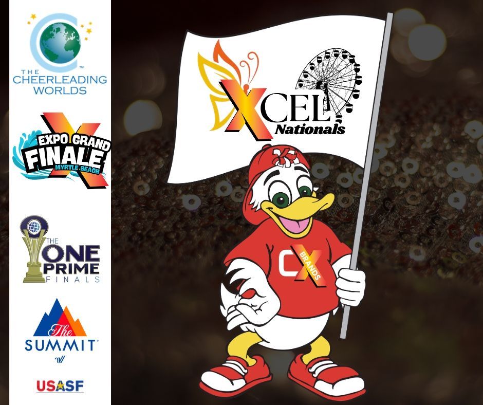 Cheer x is sponsored by us sf and summit