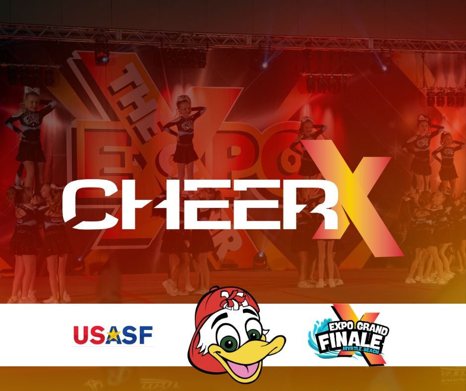 Cheer x is sponsored by us sf and summit