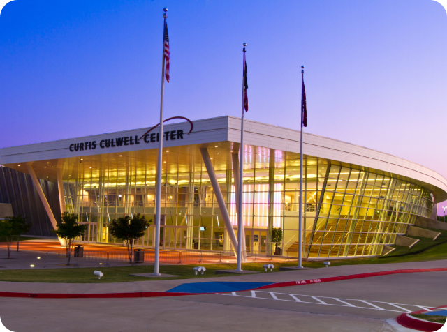 A photo of the curtis culwell convention center