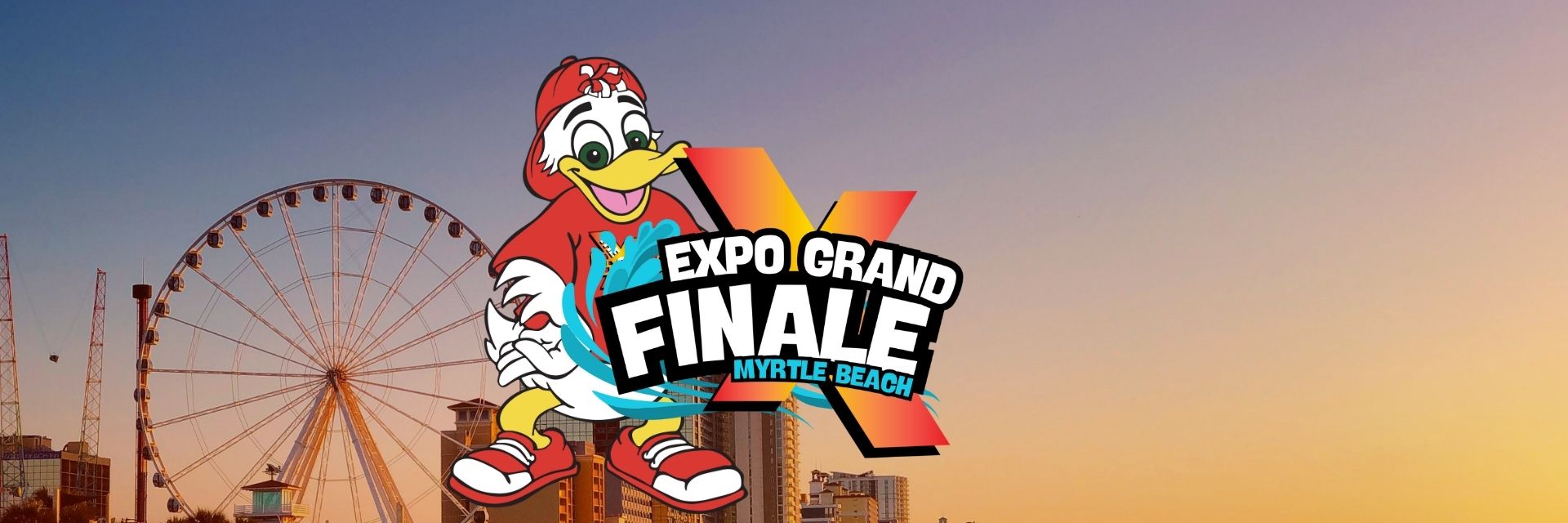 A poster for expo grand finale myrtle beach