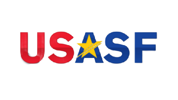 Usasf logo with a yellow star in the middle