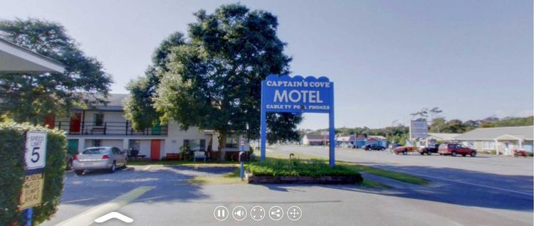 Captain's Cove Motel Front Area — Oak Island, NC — Captain's Cove Motel