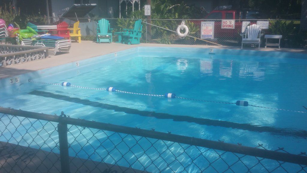 Closeup View of Swimming Pool — Oak Island, NC — Captain's Cove Motel