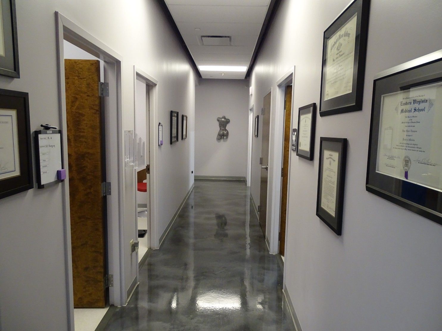 hallway in The Cosmetic Concierge office