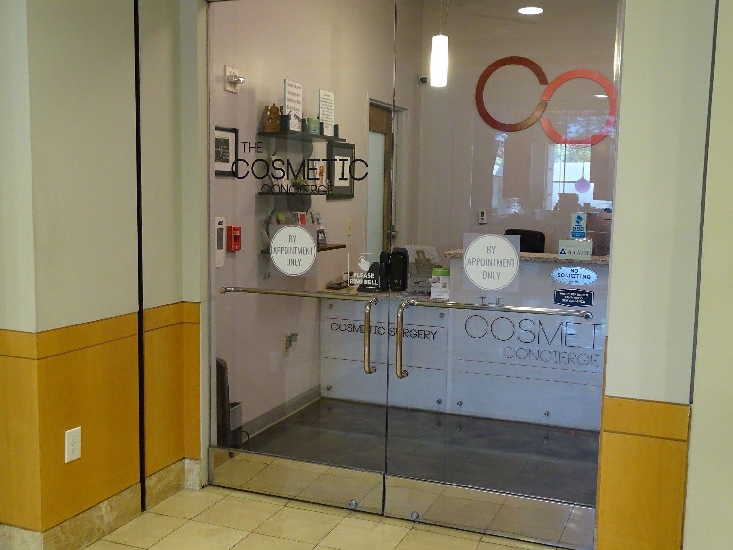 Entrance to Cosmetic Concierge office