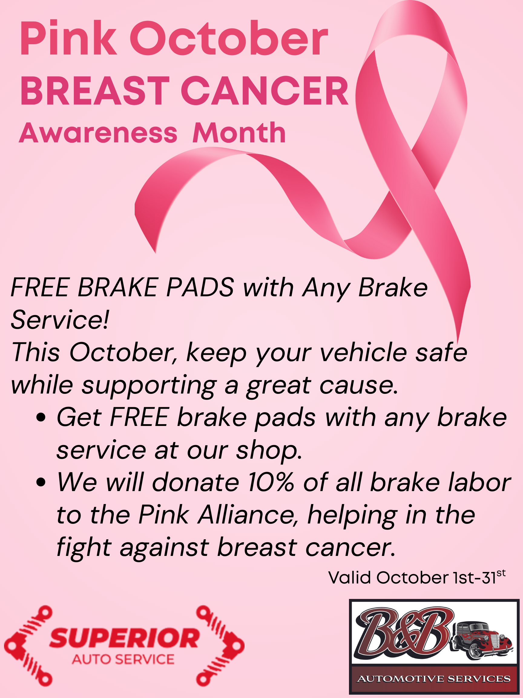Brakes for Breast 2025 | B&B Automotive Services