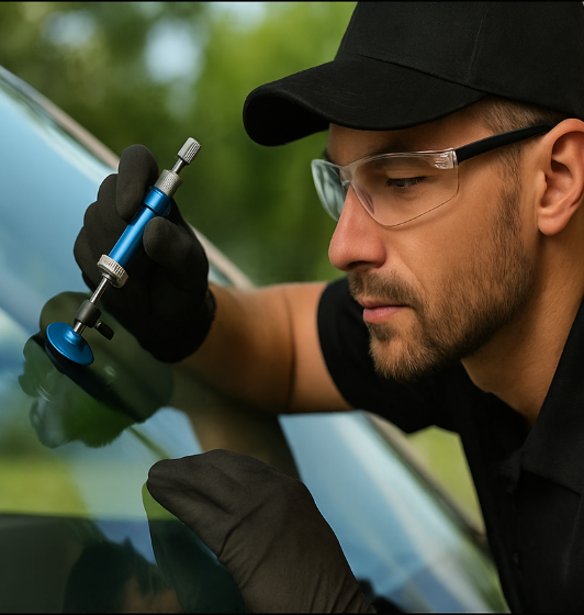 windshield chip repair service in Porterville CA