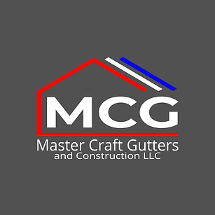A logo for mcg master craft gutters and construction llc