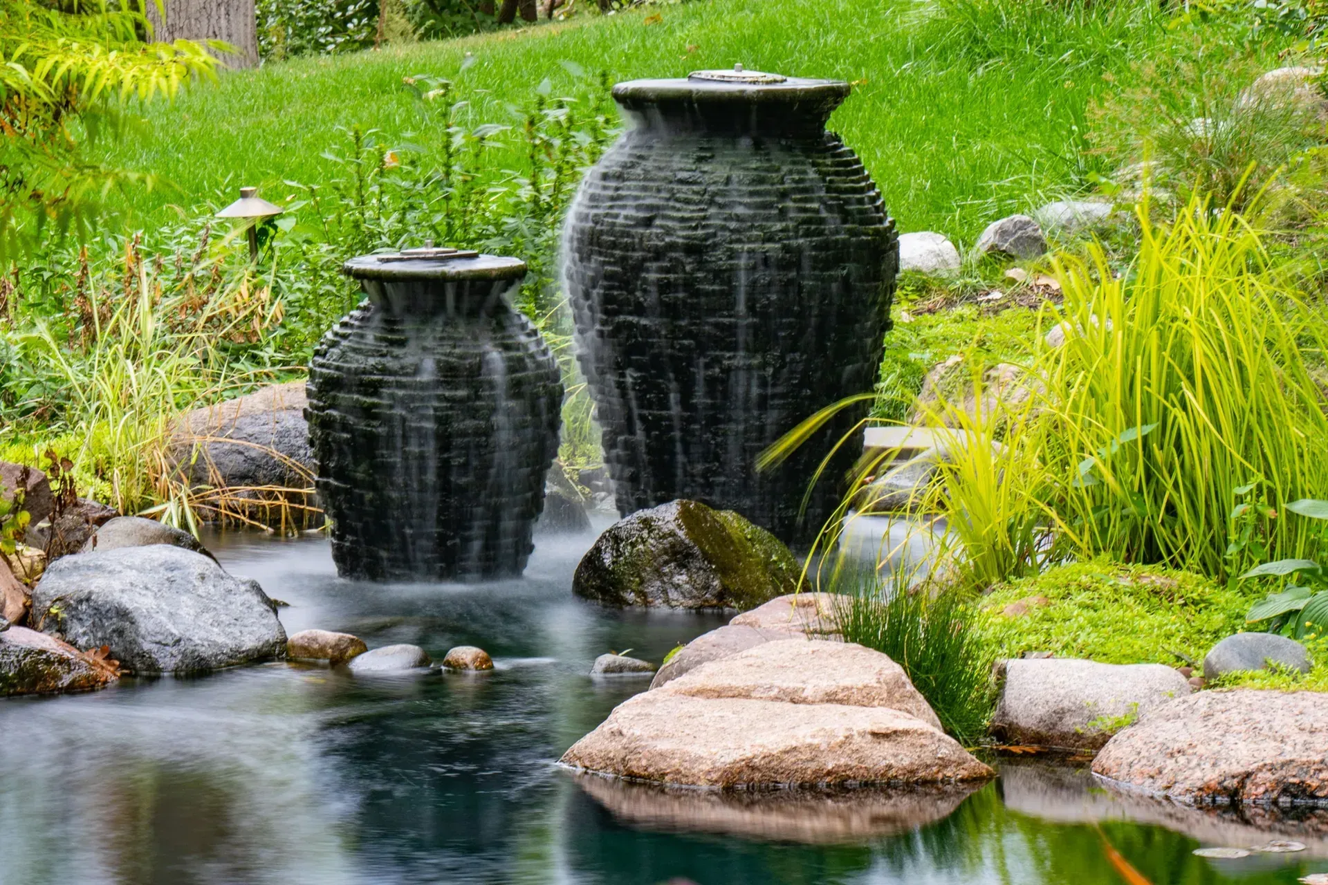 Beautiful outdoor water features installed by Melbourne's leading landscape contractors