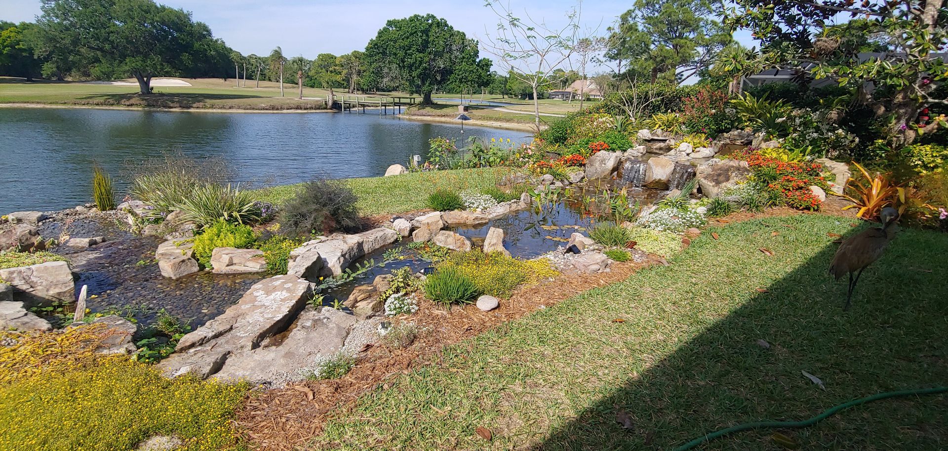 backyard feature landscape contractors Melbourne