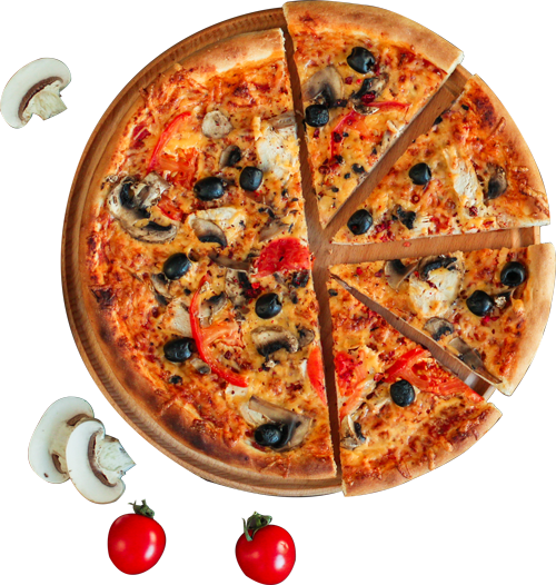 Round and Slice Pizza
