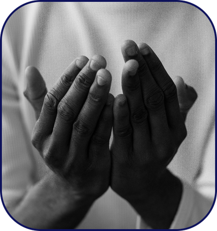 Two hands formed together in prayer
