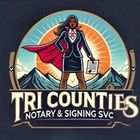 A logo for tri counties notary and signing svc