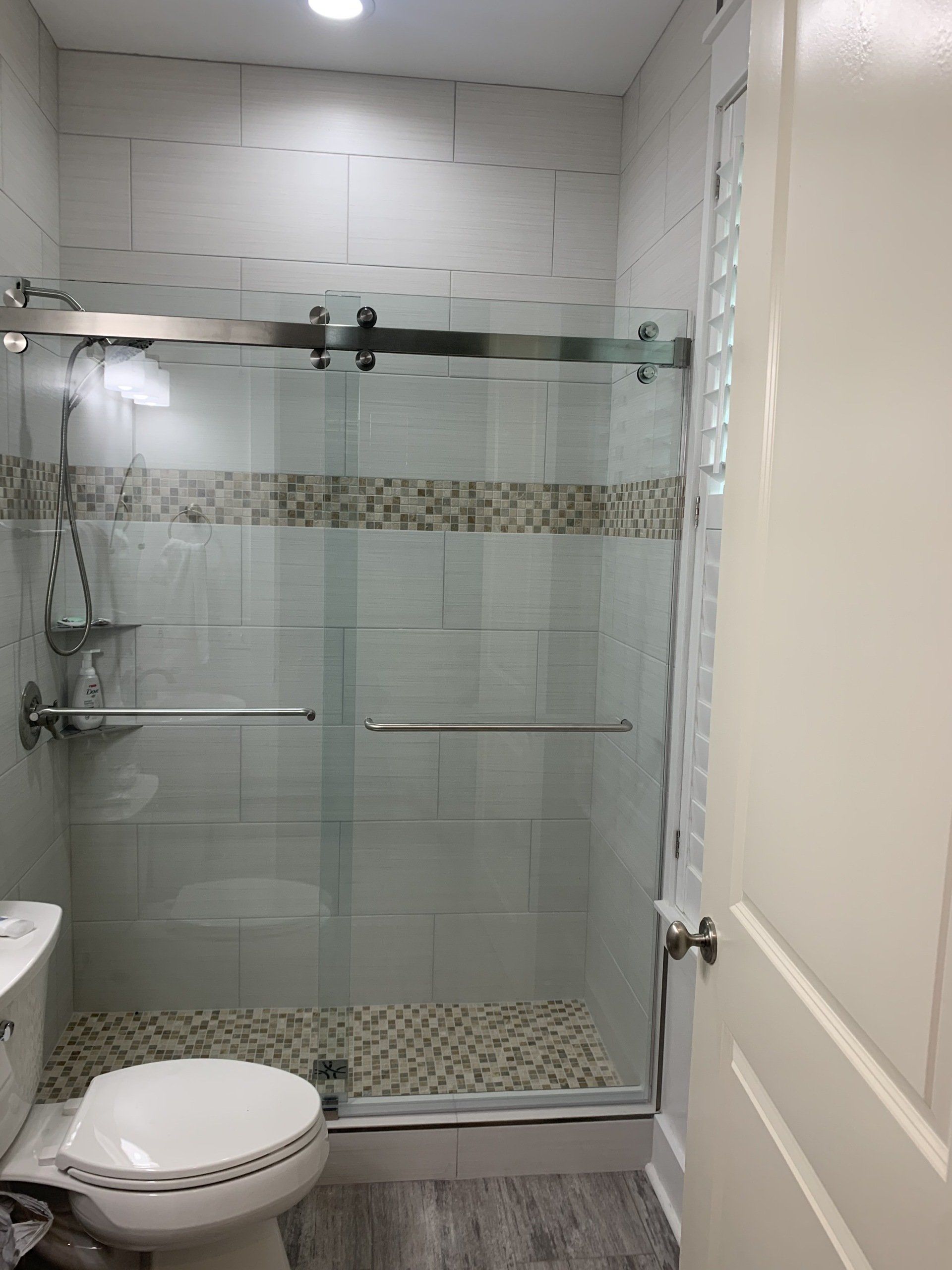 sliding glass doors for a shower
