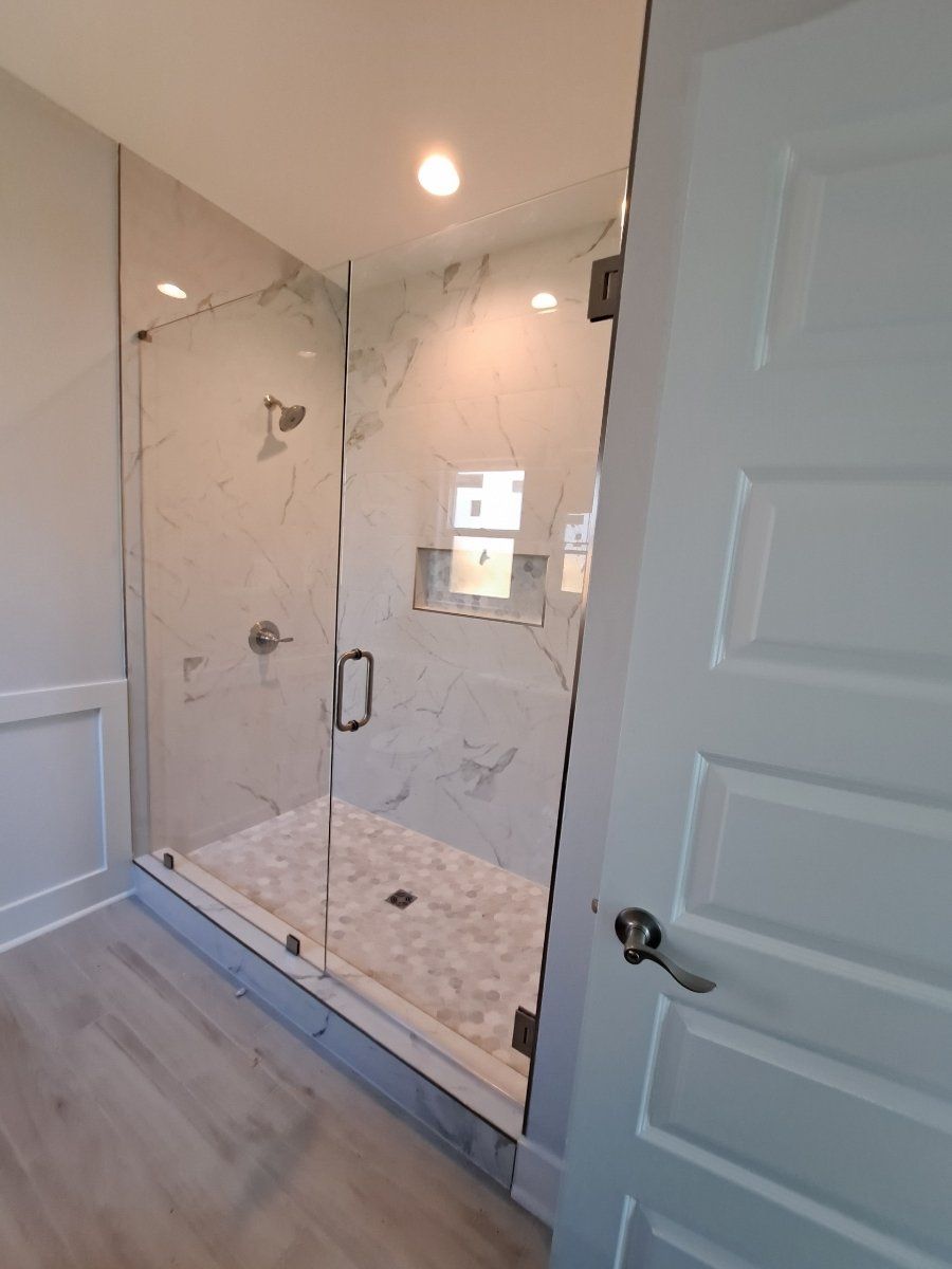 shower glass door