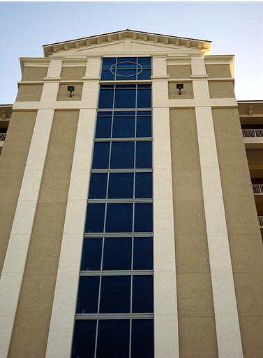 commercial glass exterior building view