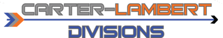 Un logotipo para las divisiones de carter lambert con una flecha
