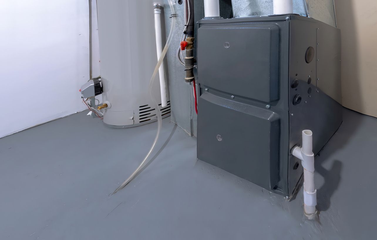 Natural gas furnace for home heating